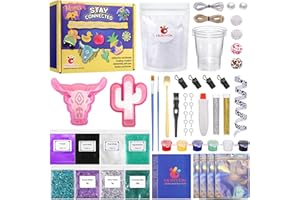 MUBYOK M139 57PCS Car Freshie Supplies Starter kit with Unscented Aroma Beads,Silicone Molds,Acrylic Paint,Mica Powder,Glitter and Accessories (Make 4 Freshies)