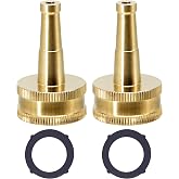 Twinkle Star Brass Jet Sweeper Jet Nozzle, 2 Pack | High Pressure Garden Hose Nozzle, Water Hose Sprayer Nozzle Jet Sweeper for Garden Watering, Cars, Floor, Sidewalks