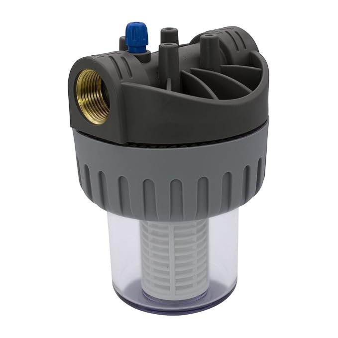 VARIOSAN Vorfilter für Pumpen 12562, 1' IG, 8 bar Betriebsdruck, 6000 l/h Durchflussmenge, 0,06 mm Maschenweite