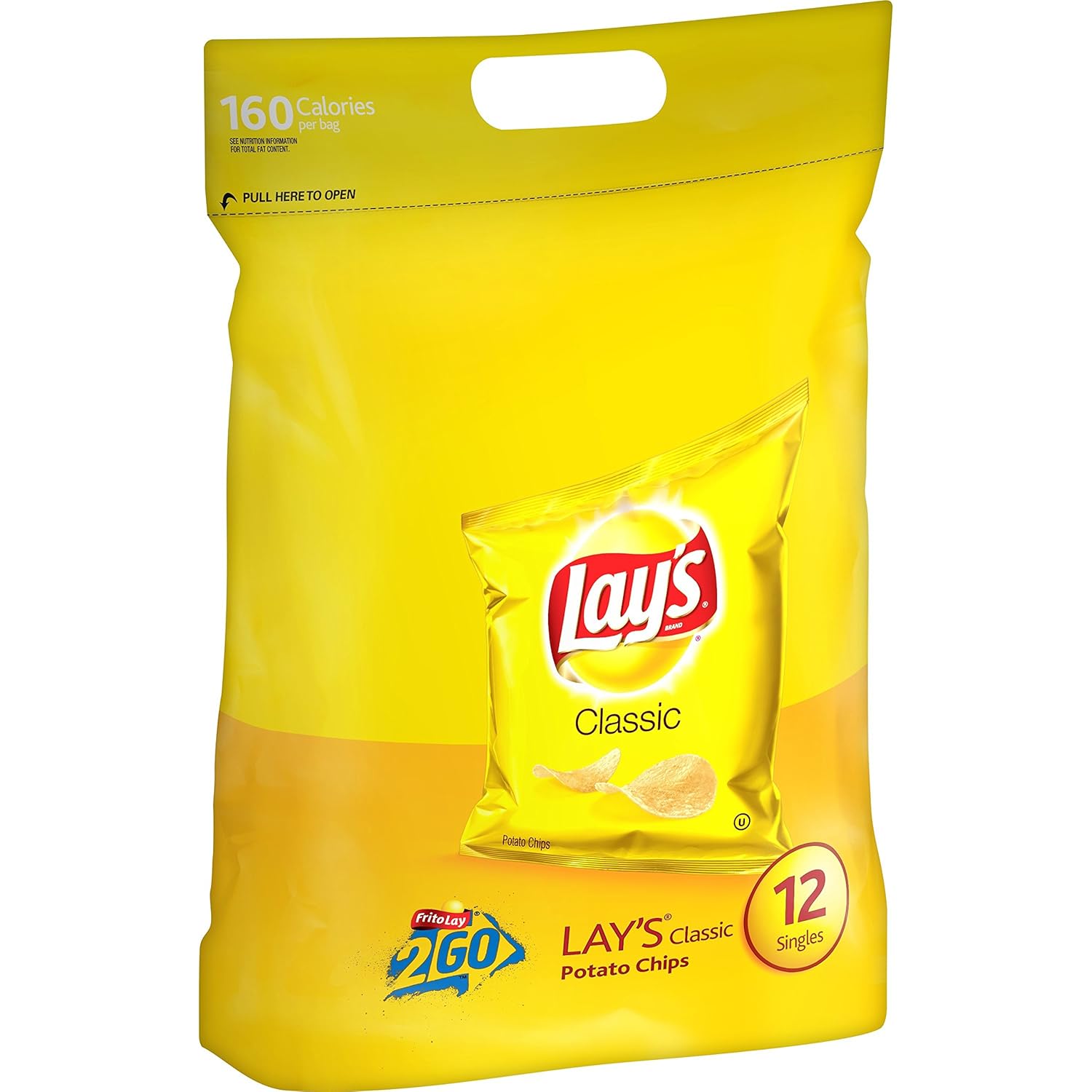 Lay's Potato Chips, Classic, 12 Count, 12 Ounce