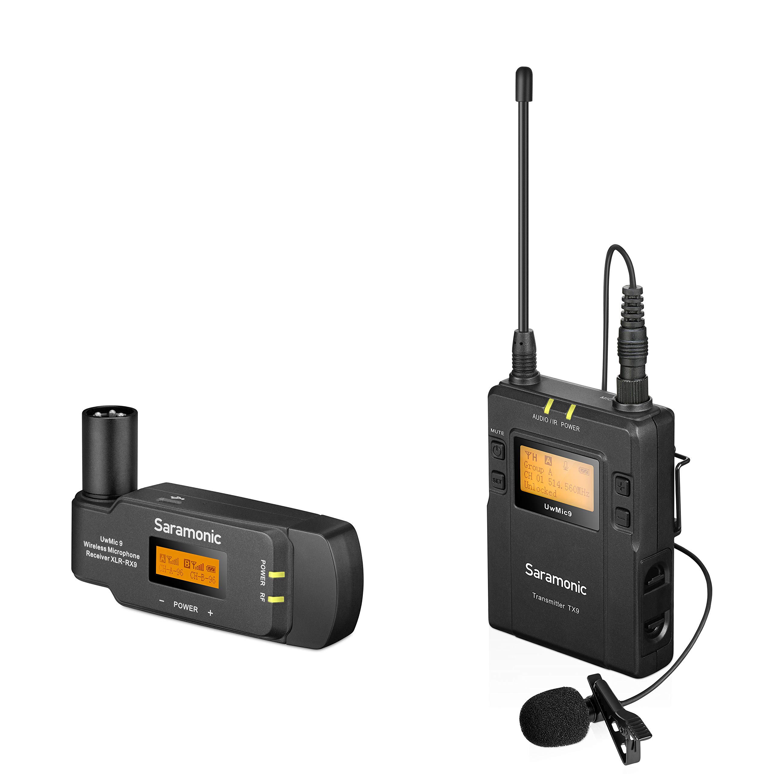 Saramonic UwMic9 TX9+RX-XLR9 UHF Wireless Mic Sys