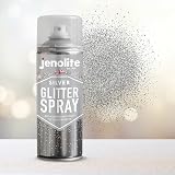 JENOLITE Silver Glitter Spray 400ml Clear Lacquer Multi-Surface Crafting view 5