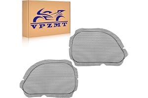 VPZMT Fairing Mesh Front Speaker Grills Cover Trim Replacement Fits for 1998-2013 Harley Road Glide FLTR (98-13 Road Glide)