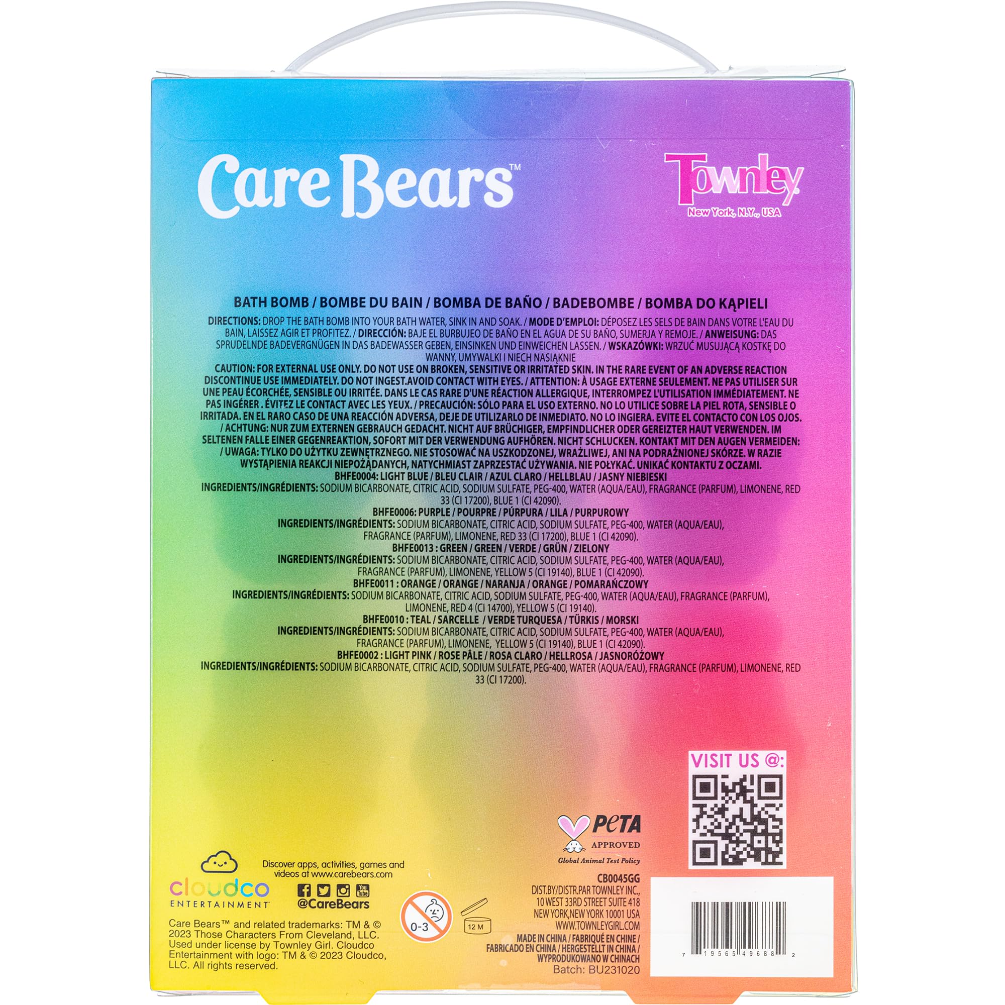 Care Bears 6 Pack Bubblegum Scented Bath Bombs - Ages 3+ Character Molded Bath Bombs – Fun & Bright Colors - Great Birthday Gifts, Stocking Stuffers, Slumber Parties, Spa Days & More by Townley Girl - Image 7