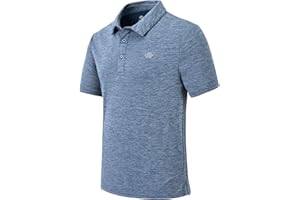 MoFiz Men's Golf Polo Shirts Short Sleeve Athletic Shirts Quick Dry Lightweight Stretchy Soft T-Shirt for Sports & Casual