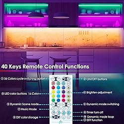 maylit 8 PCS 3.3FT Smart RGB Under Cabinet Lights