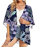 KYKU Womans Floral Kimono Cardigan Cover Up Summer