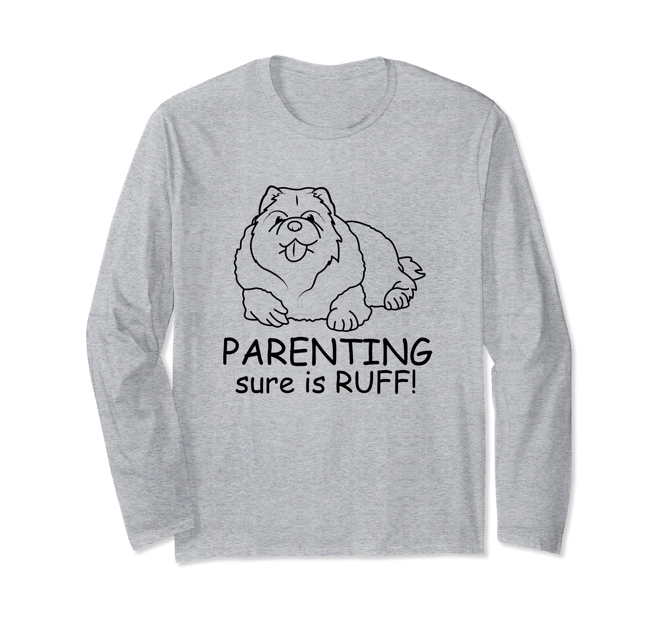 Chow Chow Dog Love-r Cute Funny Dog Mom Long Sleeve T-Shirt