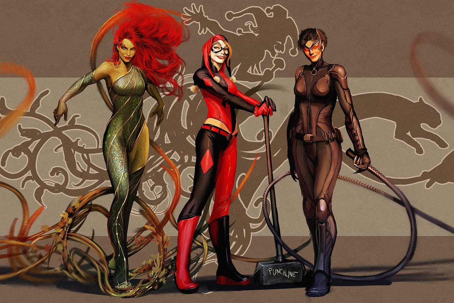 Catwoman Selina Kyle Harley Quinn Poison Ivy Comics 20x30 Poster