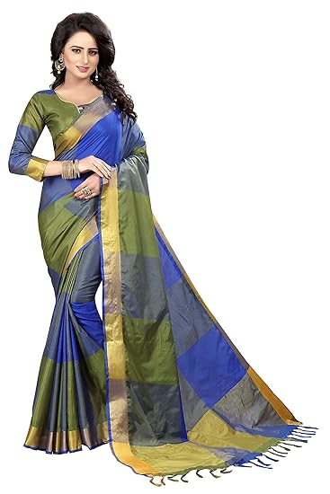 Cotton Silk Saree with Blouse Piece