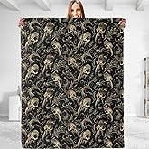 dhakalrlde Funny Bird Skull Throw Blanket - Plush, Soft, Cozy Lightweight Flannel Blanket, Warm and Fuzzy for Women & Men, Ideal for Couch, Bed, Travel, Office, and Outdoor 50"x60"
