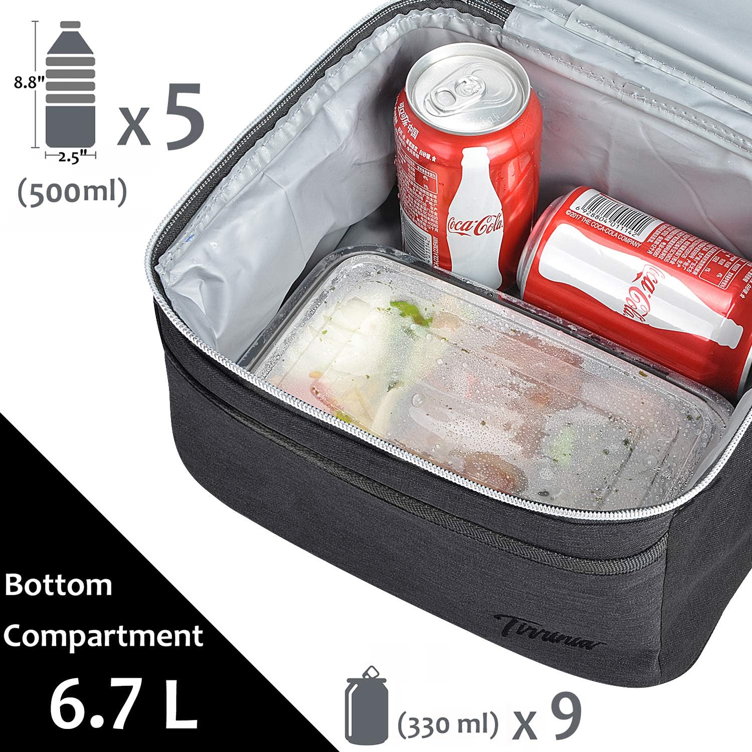 Kato Tirrinia Insulated Lunch Bag for Men Work Picnic Cooler Bag - Image 4