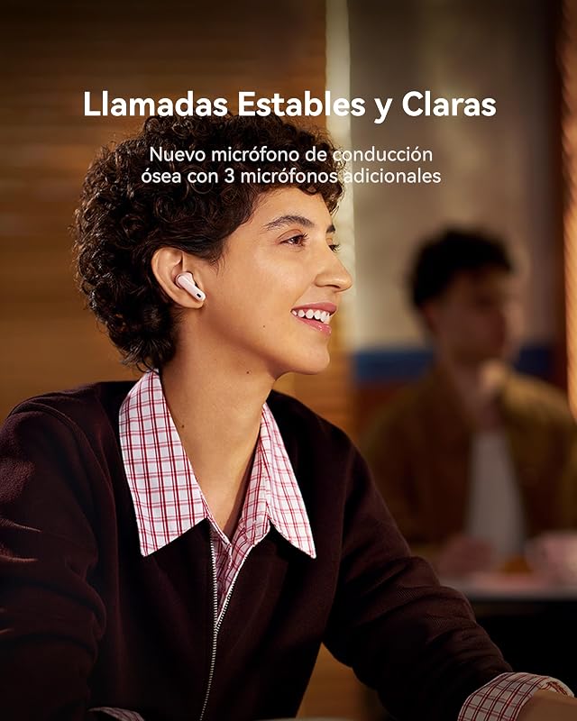 Freebuds 7i, auscultadores Bluetooth sem fios, cancelamento ativo de ruído Intelligent 4.0, áudio espacial ilimitado, chamada estável e clara, iOS e Android, IP54, garantia de 42 meses, preto
