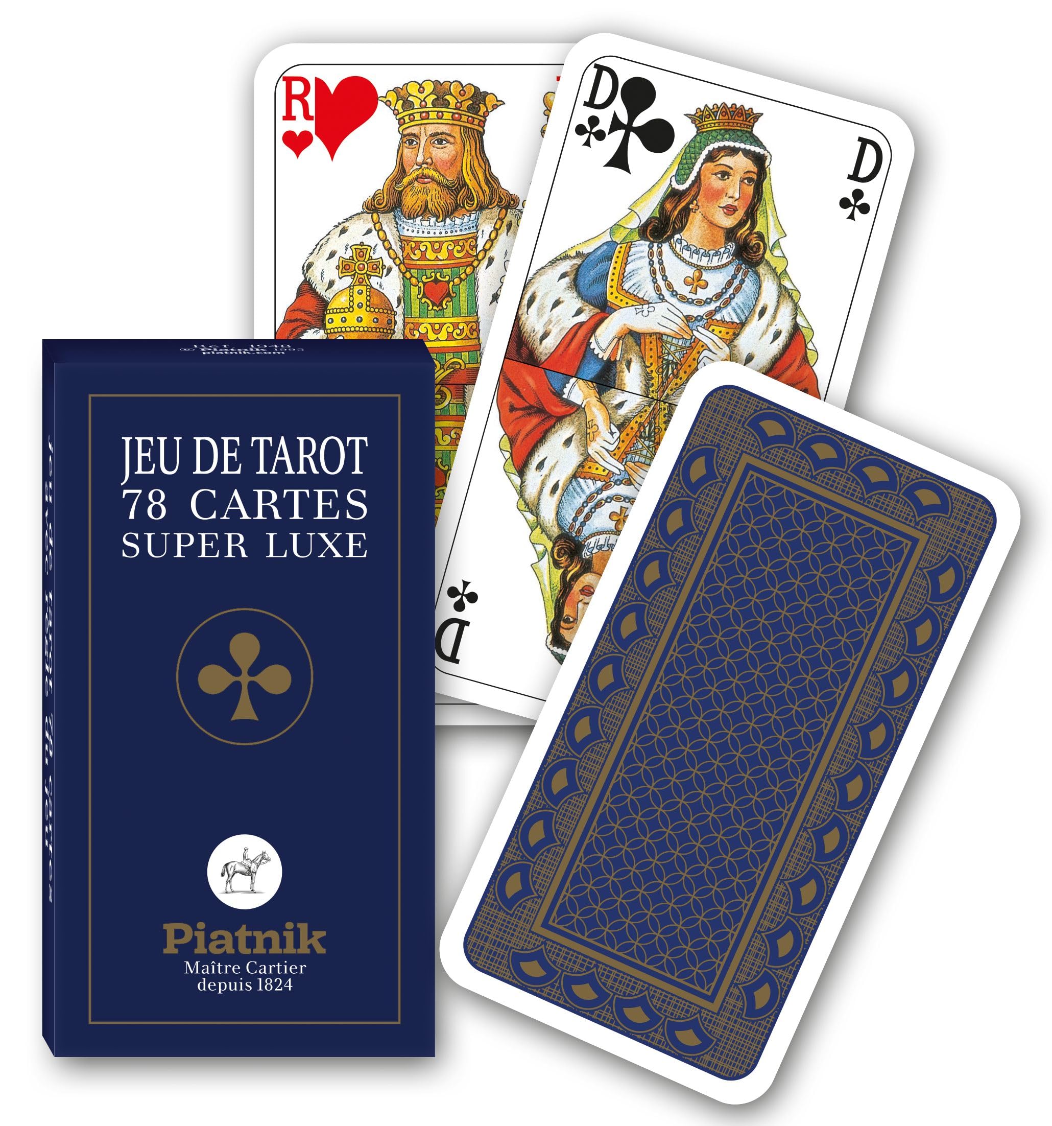 Piatnik Luxury Tarot: 78 Cards Back Blue AND Gold