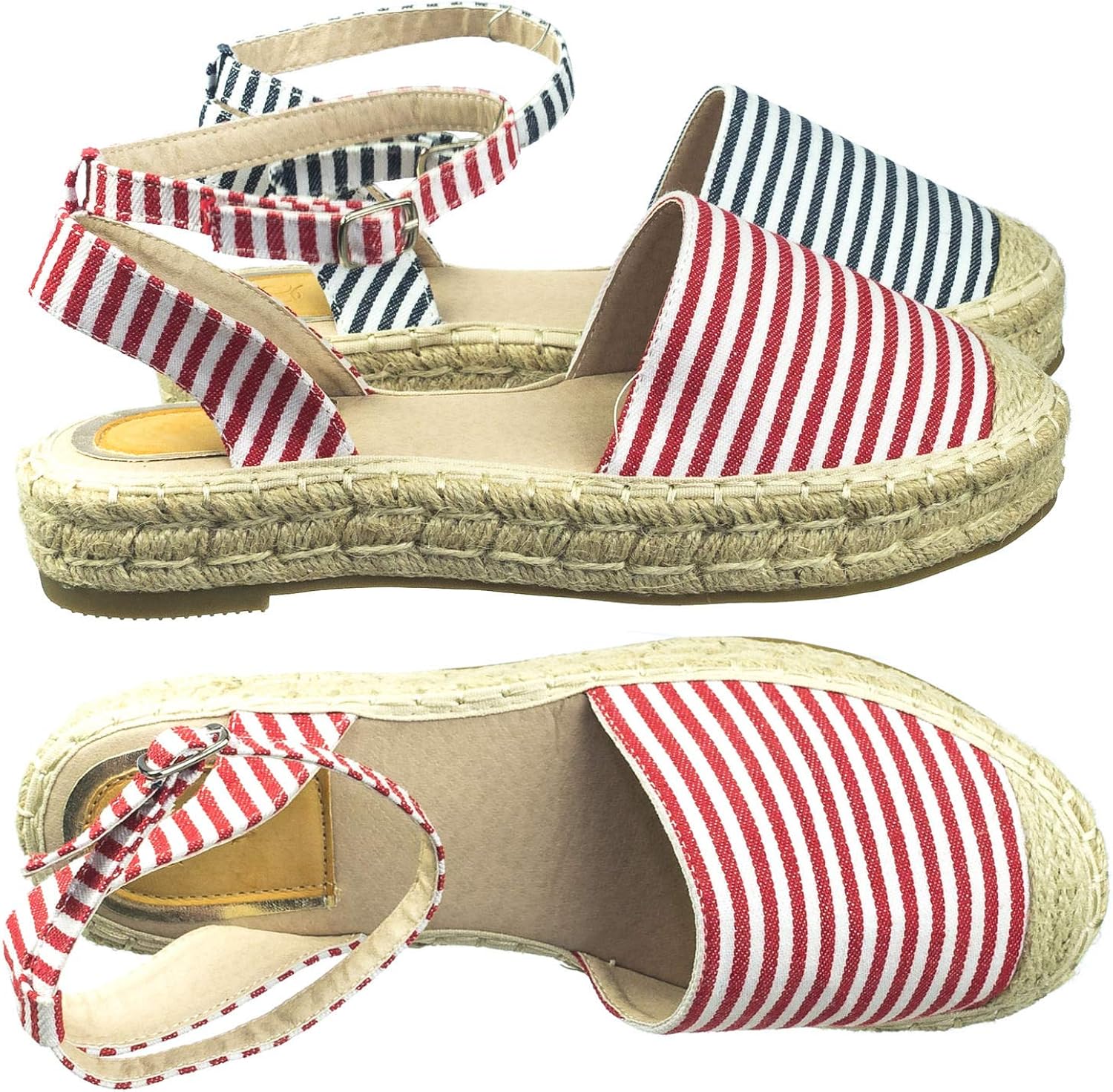 wrap strap espadrille flatforms