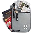 Zero Grid Neck Wallet w/RFID Blocking- Concealed Travel Pouch & Passport Holder