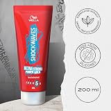 Wella Shockwaves Ultra Strong Power Hold Gel 200ml Hair Styling No Stickiness view 6