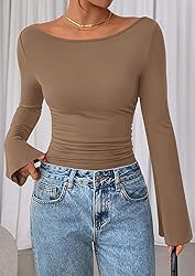 PRETTYGARDEN Women's Long Sleeve Shirts 2025 Fall