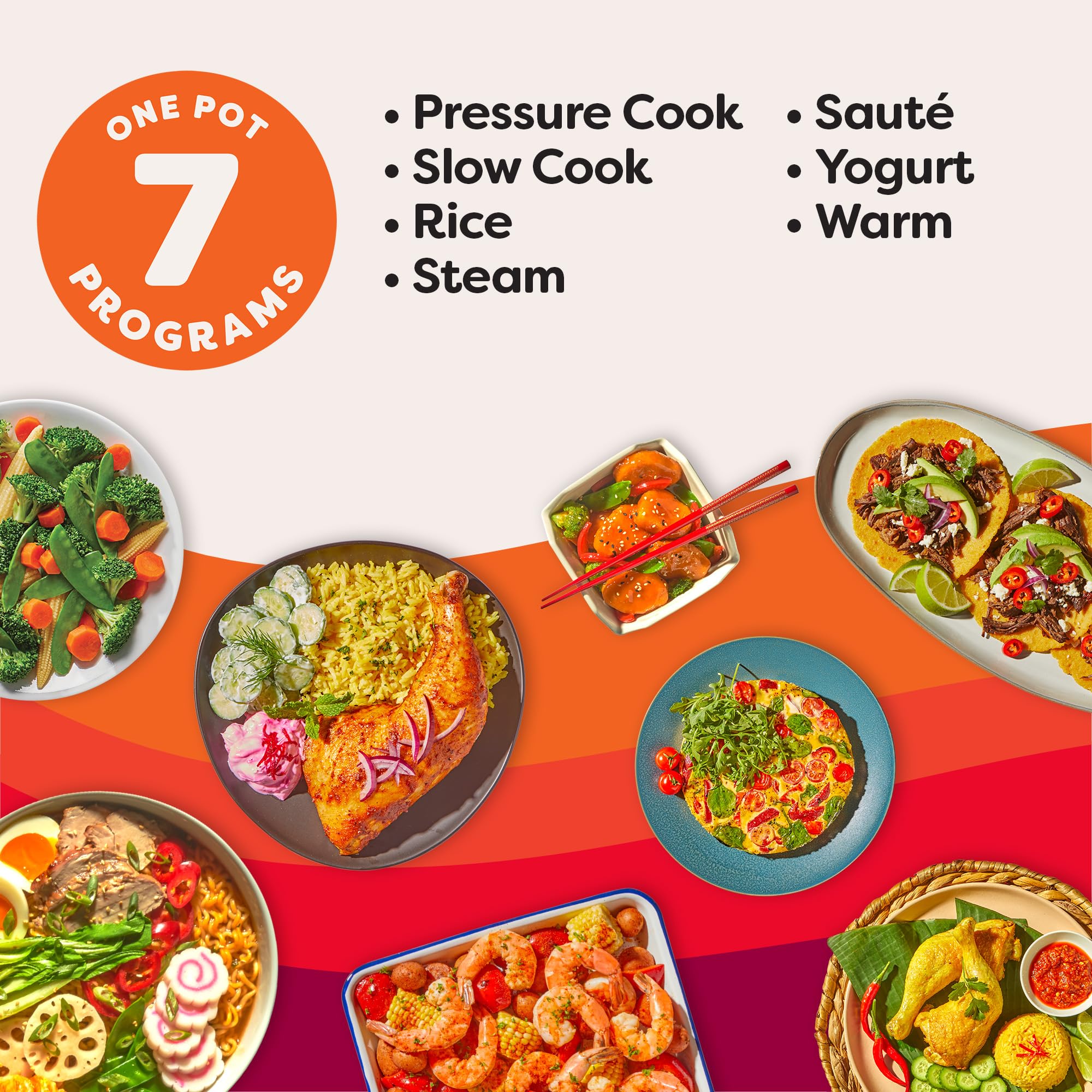 Instant Pot 4QT RIO Mini 7-in-1 Multi-Cooker, Pressure Cooker, Slow cook, Sauté, Steam, Rice Maker, Yogurt, & Warmer, Rosewater, 4 Quarts