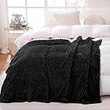 Black Throw Blanket 50"×70" inches Gifts for Mom