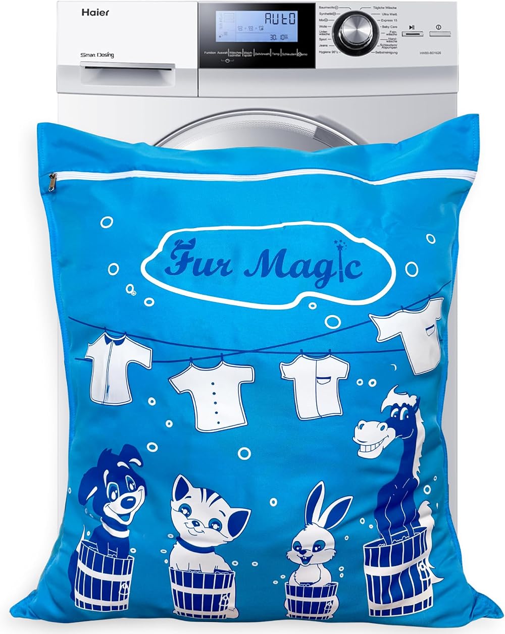 Fur Magic Pet Laundry Bag Large Keeps Washing Machine Hair Free