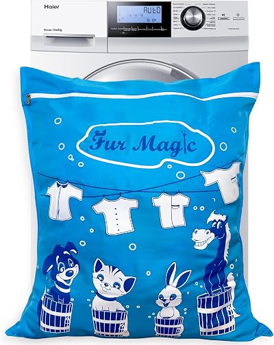 Fur Magic Pet Laundry Bag Large Keeps Washing Machine Hair Free