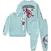 Marvel Spider-Man Boys 2 Piece Sweatshirt and Pant Sets for Toddlers and Big Kids