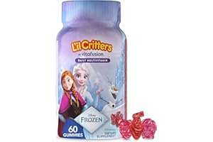 VITAFUSION L'il Critters Frozen Daily Kids Multivitamin Gummies Assorted Berry Flavors for Ages 2+ Toddlers and Kids, Disney Multivitamin Gummies with 11 Essential Nutrients, 30-60 Day Supply, 60 Gummies