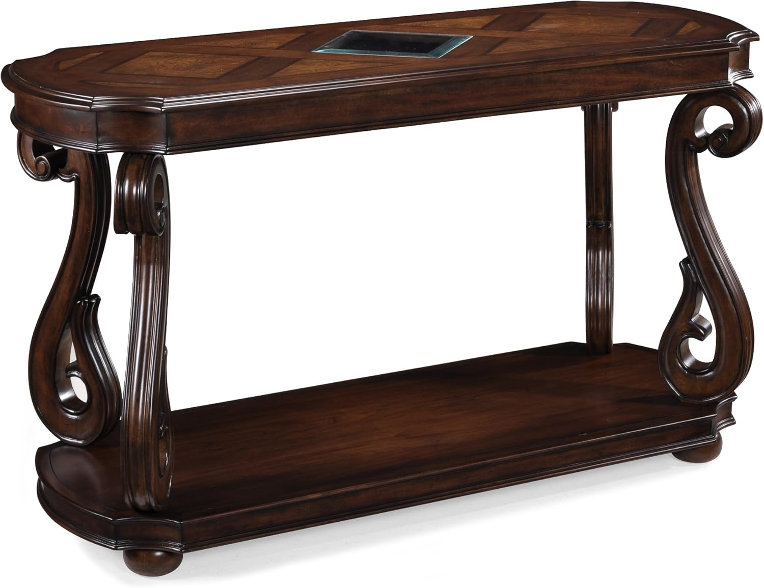 Magnussen Harcourt Cherry Finish Wood Rectangular Sofa Table: Furniture & Decor