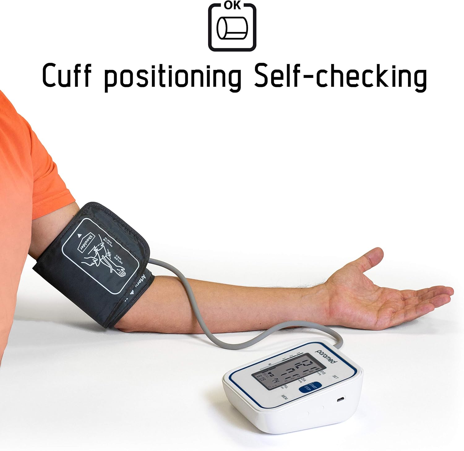 PARAMED Blood Pressure Monitor: Automatic Upper Arm BP Monitor with Cuff 8.7"-15.7" - Image 4