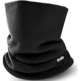 Oruliss Winter Neck Warmer for Men Women, Fleece Neck Gaiter Double-Layer Face Cover Ski Mask for Cold Weather