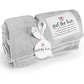 Get Well Blanket - Healing Blanket - Inspirational Blankets for Women/Men - Get Well Soon Gifts - Warm Hugs - Soft Fleece Throw Blanket - Strength - Healing Thoughts (Gray Fleece 50x65)