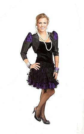 purple 80s dress