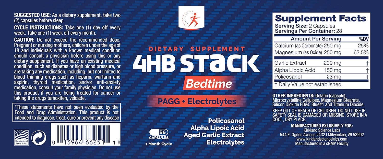 Premium PAGG Stack By Kirkland Science Labs PAGG Electrolytes For Slow Carb Diet 