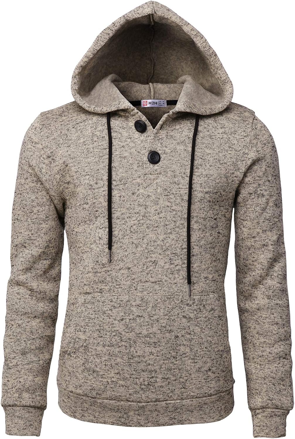 H2H Mens Casual Slim Fit Pullover Sweatshirts Knitted T-Shirts Thermal Napping Inside at  Men’s Clothing store