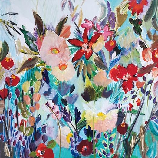 Amazon Com Magic Garden By Joan Davis Art Print 14 X 14 Inches Posters Prints