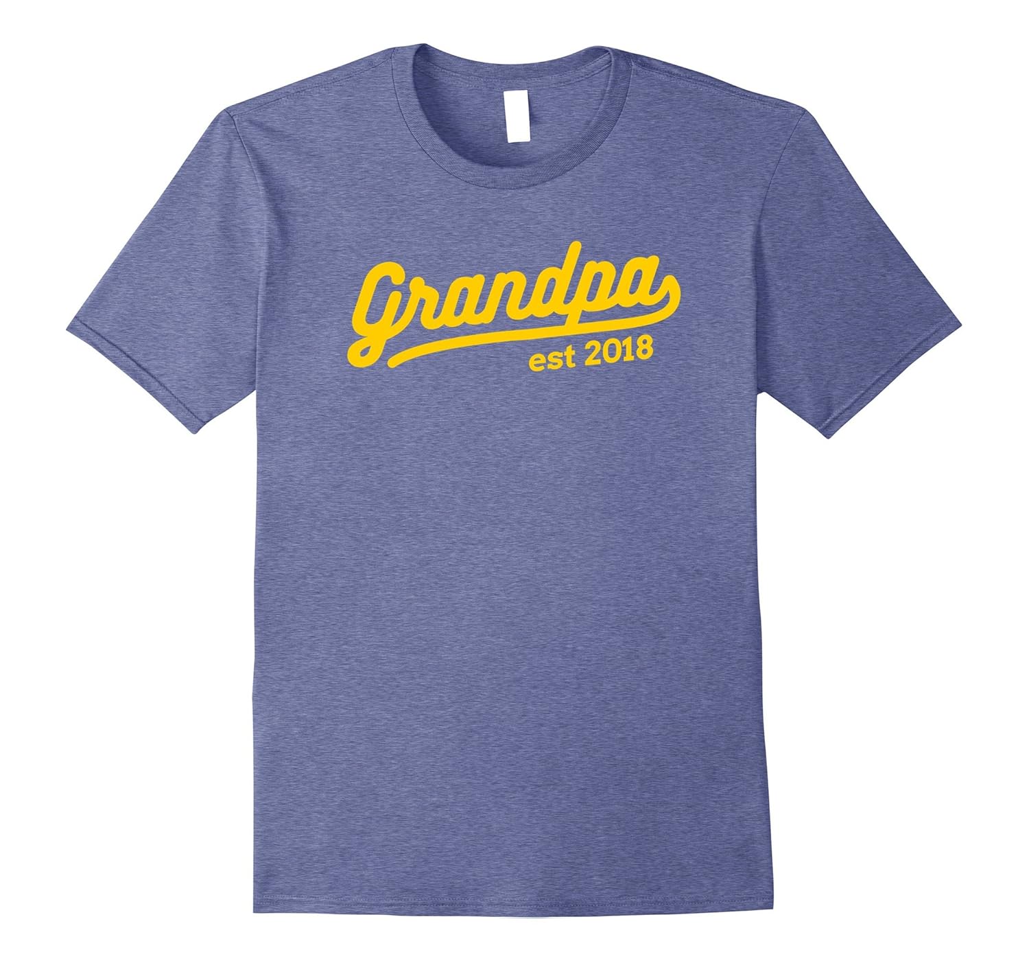 For New Grandparents - Grandpa Established 2018 T-Shirt-anz