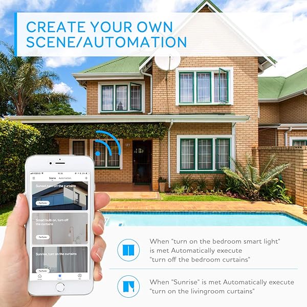 WiFi Interruptor de Persiana Etersky Interruptor Persianas Wifi Control de APP y con Temporizador Compatible con EchoDotTap y Google Home para Motor Persiana Motor ToldoLED Controlable