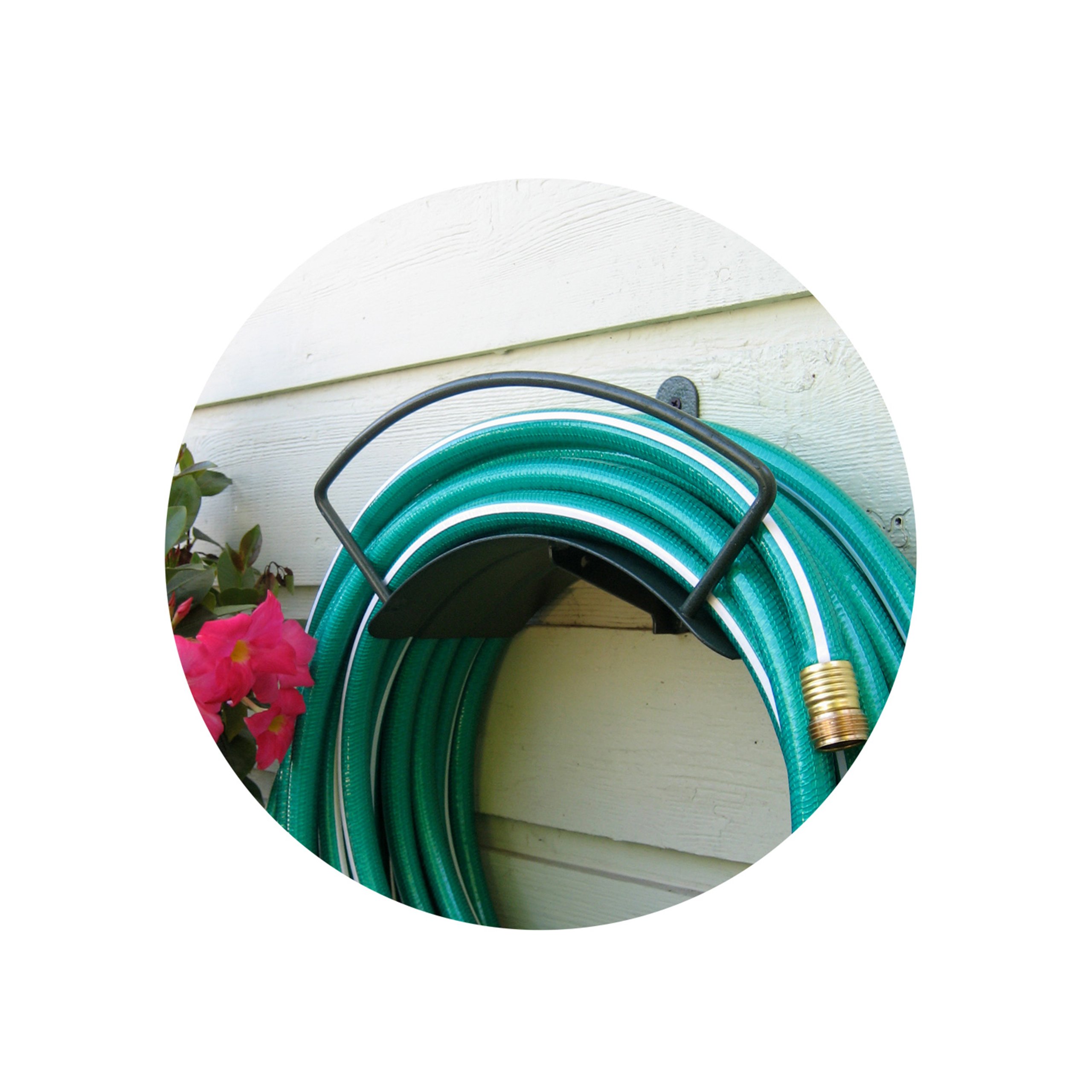 Garden Hose Holder Outdoor Storage Organizer Wall Mount Heavy Duty