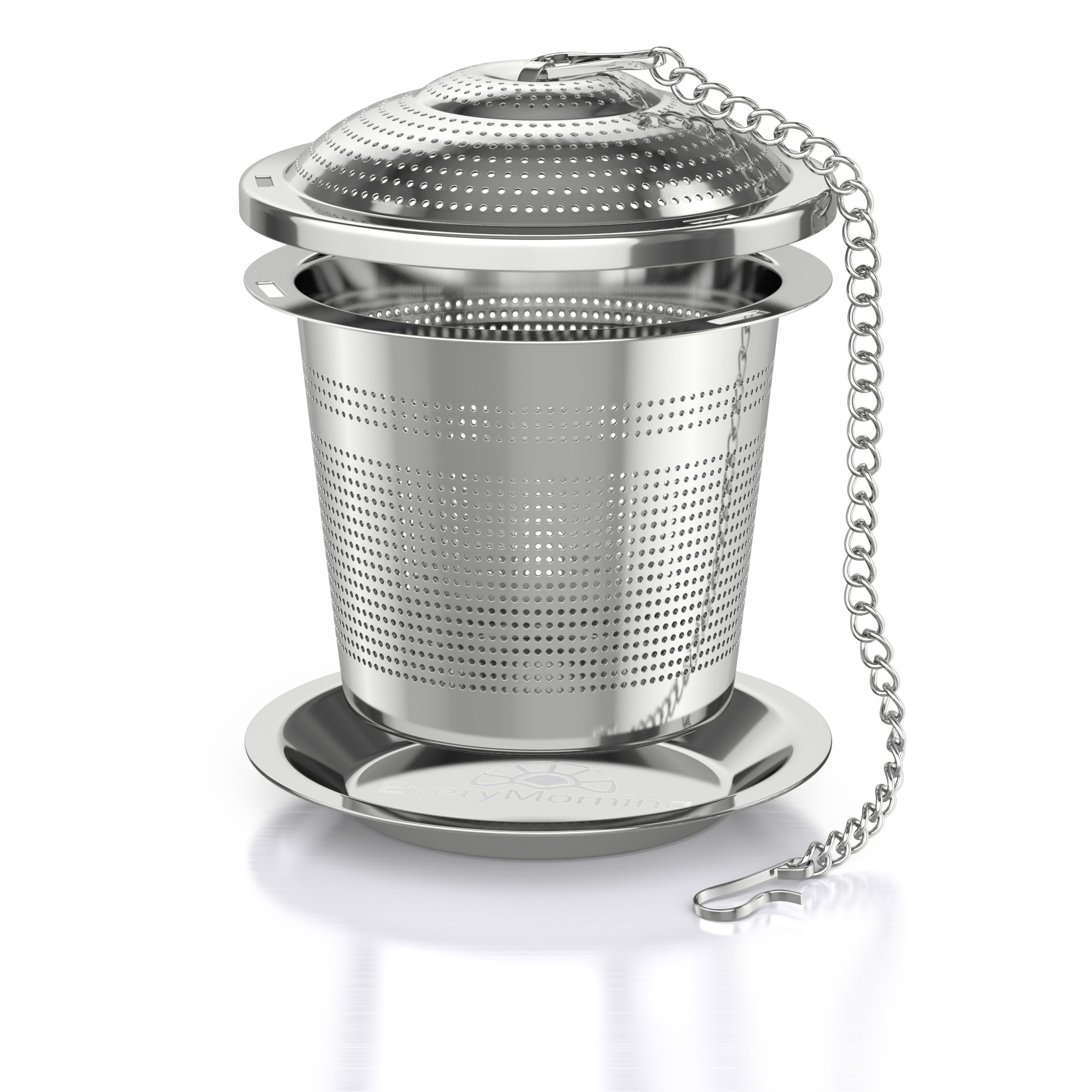 Deluxe Tea Infuser for Loose Leaf Tea. Single or Multi Cup Stainless Steel Strainer