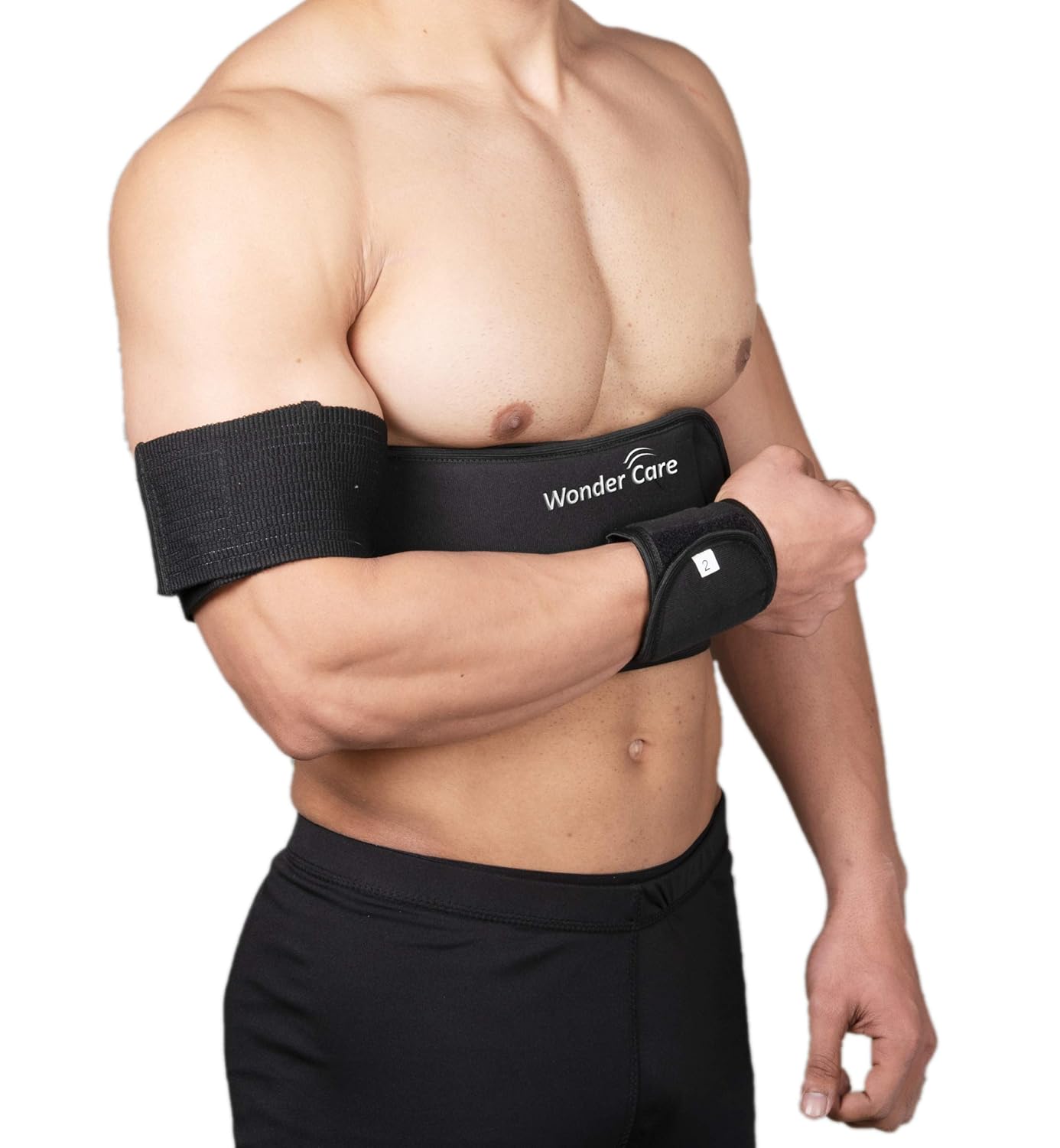 Wonder Care-Left Right Shoulder Immobilizer Arm Sling Elastic Brace for Clavicle Collar Bone Dislocation Subluxation Shoulder stabilizer Compression Brace After Rotator Cuff Surgery - Black-Size 6: Industrial & Scientific