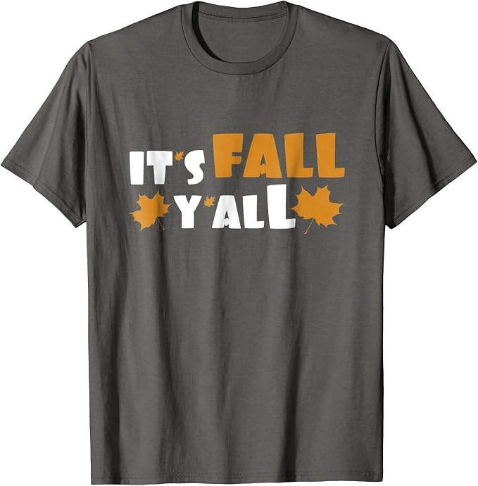 Amazon.com: Festive Fall T Shirt It's Fall Y'all: Clothing
