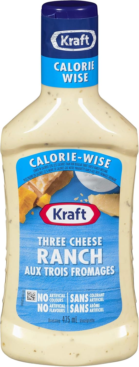 Kraft Calorie Wise Three Cheese Ranch Dressing, 475mL Amazon.ca Grocery