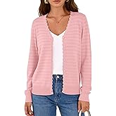 PRETTYGARDEN Lightweight Cardigans for Women Trendy Cozy Fall Fashion Long Sleeve Button V Neck Soft Knit Spring Sweater Tops