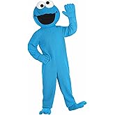 Sesame Street Adult Cookie Monster Halloween Costume Unisex | Sesame Street Blue Monster Outfit | Perfect for Halloween