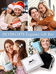 SILVERCUTE Initial Ring Sterling Silver Rings for