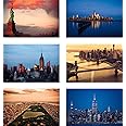 New York Postcards Set of 30 Styles #2. Collectible NYC Souvenirs Post Cards 4 x 6 of NY Landmarks, Skylines and Aerial Views Made in USA