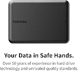 Toshiba Canvio Partner 2TB Portable External Hard Drive USB 3.2 Mac Windows view 6