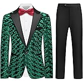 Boys Velvet Tuxedo Suit Set 5 Piece Formal Outfit with Jacket Pants Shirt and Bow Ties Slim Fit Blazer Sizes 4-18