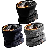 FURTALK 3 Pack Winter Scarf for Men Neck Gaiter Women Face Cover Neck Warmer Cold Weather Thick Warm Scarves
